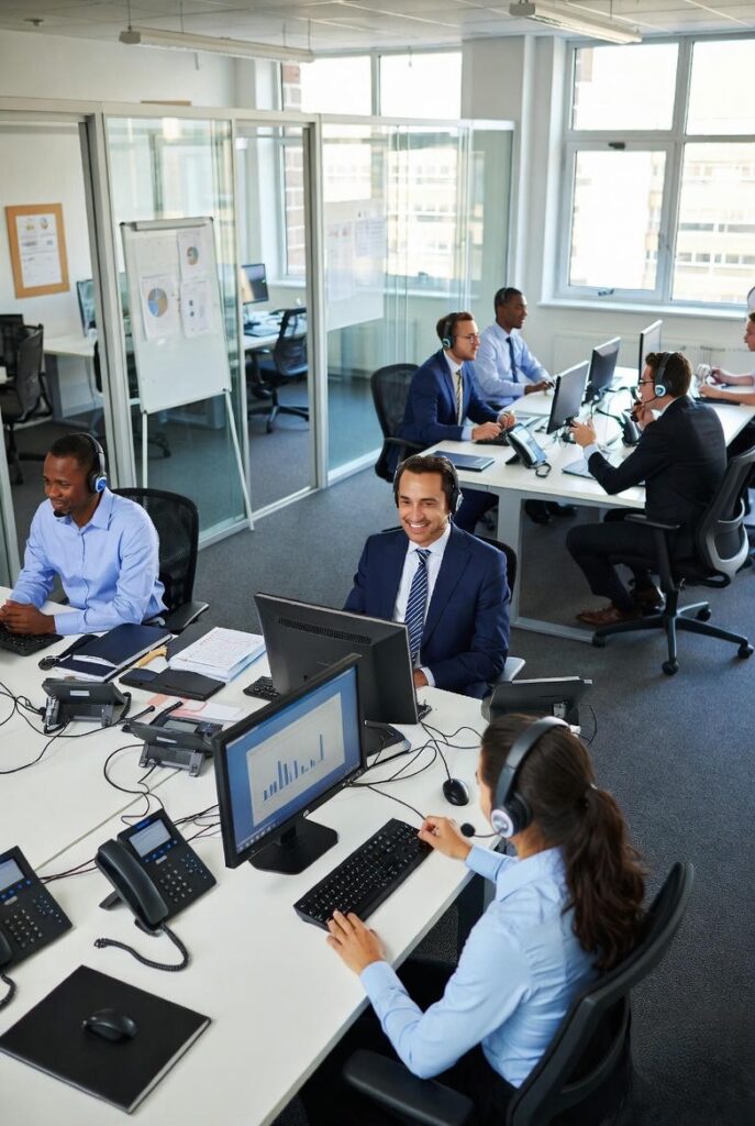 Equipe de atendimento ao cliente em empresa brasileira usando IA agêntica para aumentar eficiência e reduzir custos operacionais