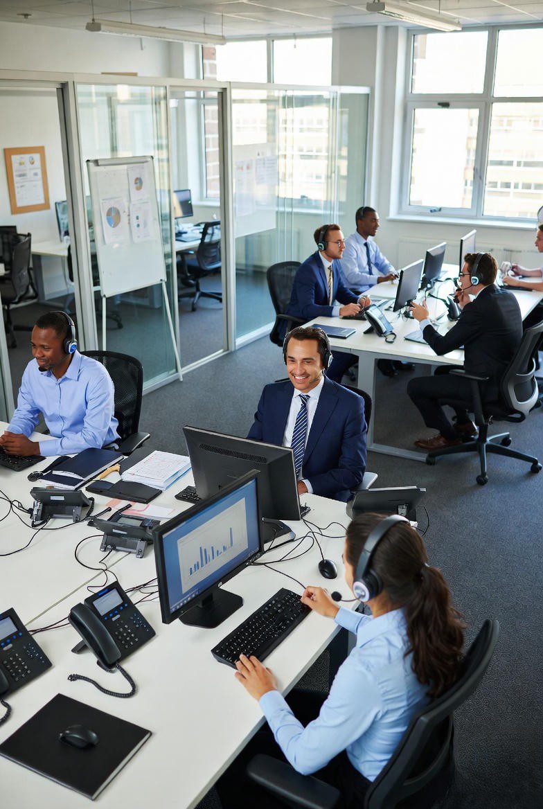 Equipe de atendimento ao cliente em empresa brasileira usando IA agêntica para aumentar eficiência e reduzir custos operacionais